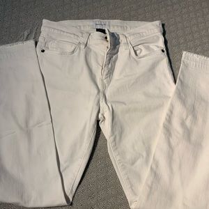 Current/Elliott white full length, skinny jeans size 28.